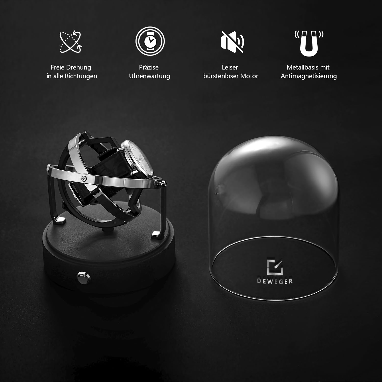 Remontoir unique pour montre mécanique à moteur silencieux adapté aux femmes et aux hommes pour Rolex et la plupart, Tendance