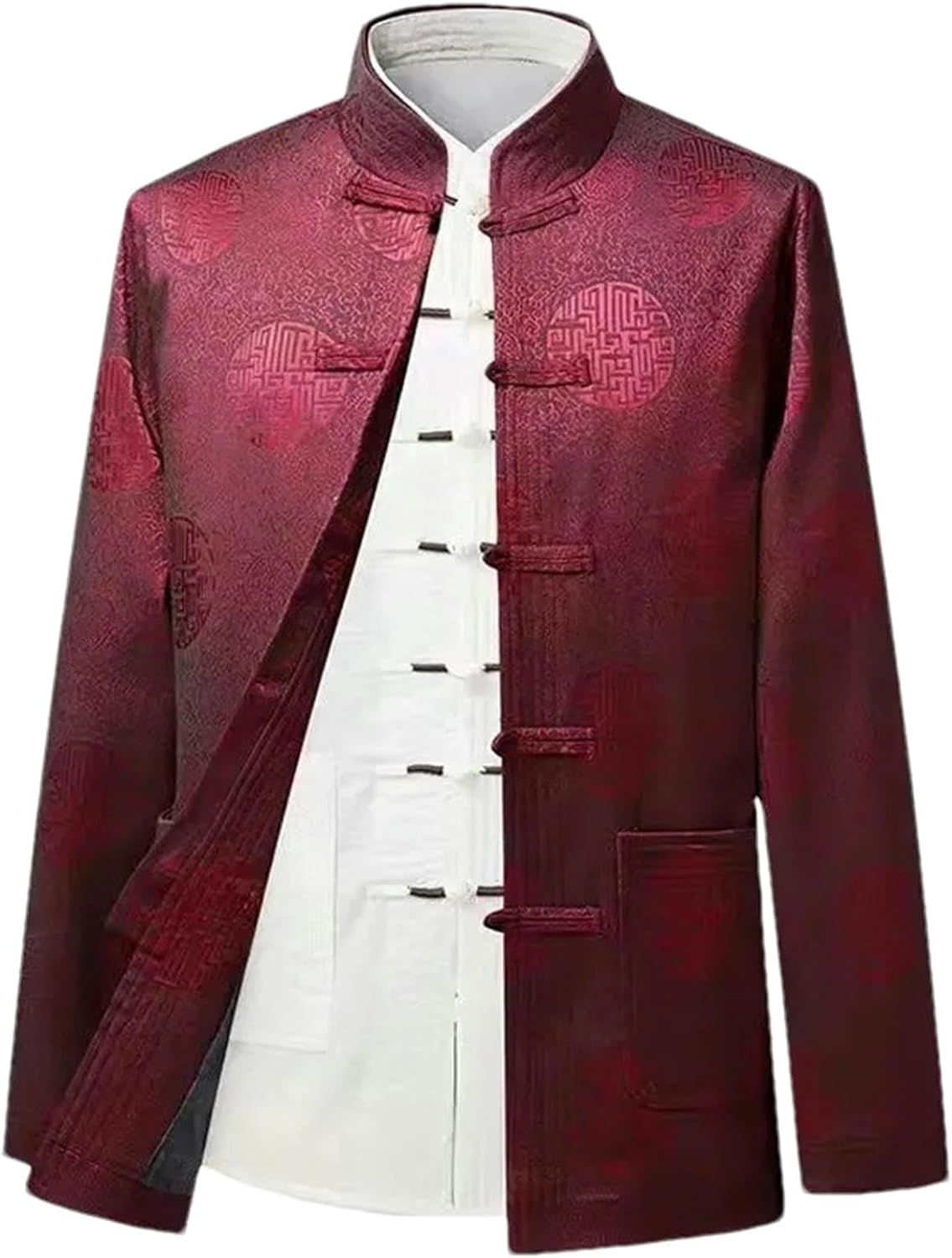 Tang Suit Chinese Traditional Clothing Men's Kung Fu Clothing New Year's Clothing Retro Party Men's Jacket Coat