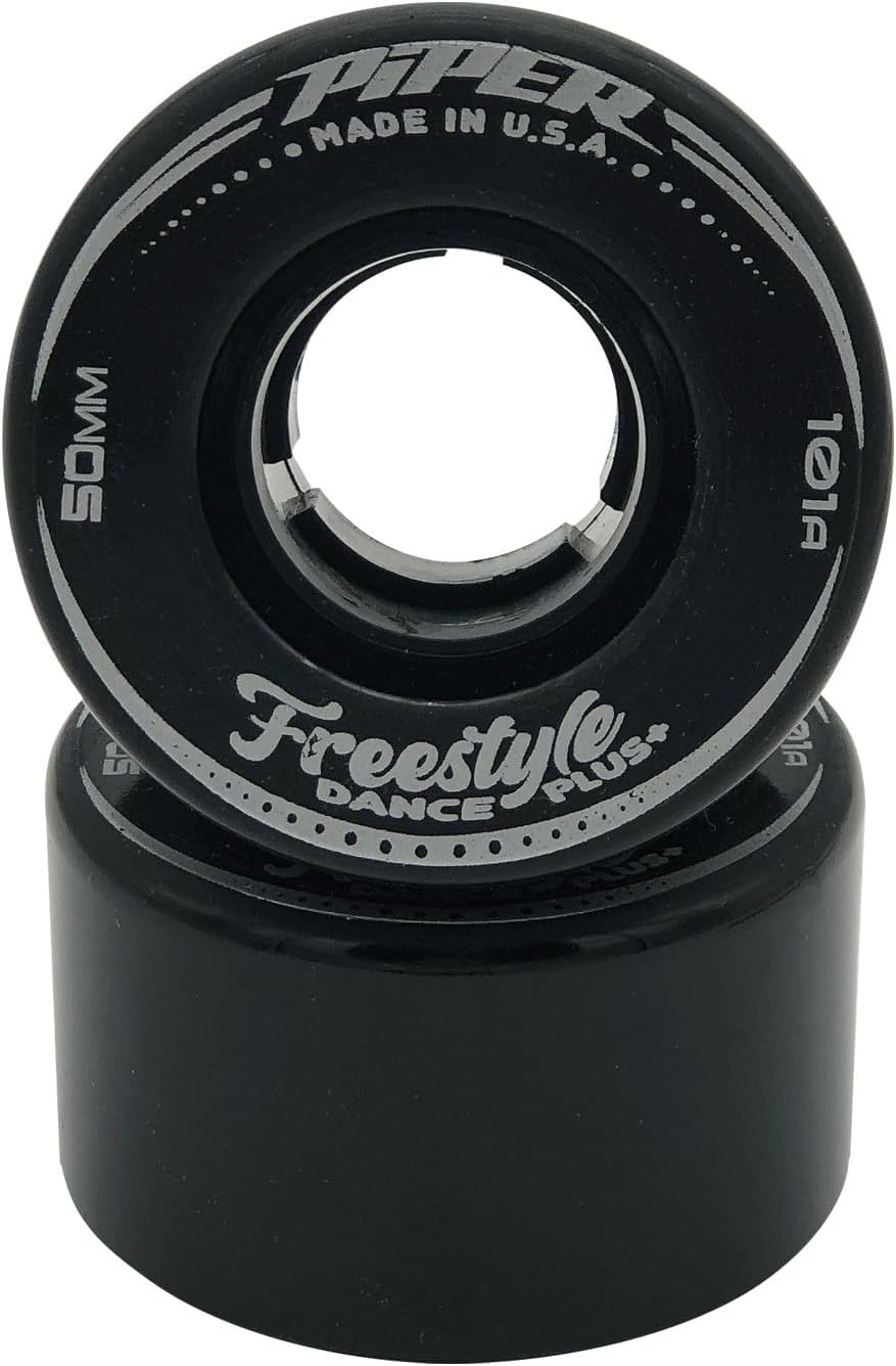 Piper Freestyle Dance Wheels - Professional Roller Dance & Jam Skating Wheels, Black