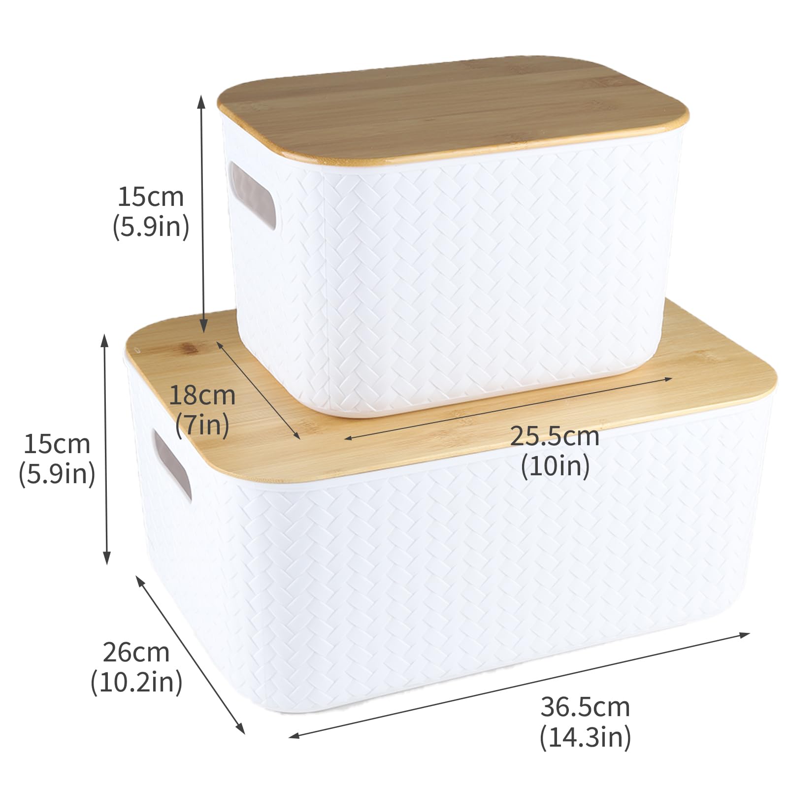 Aufbewahrungskorb für Kartoffeln und Zwiebeln, überdachter Rattan-Aufbewahrungskorb, multifunktionaler Organizer für Küche und mehr Gemüseaufbewahrung, Speisekammerkörbe