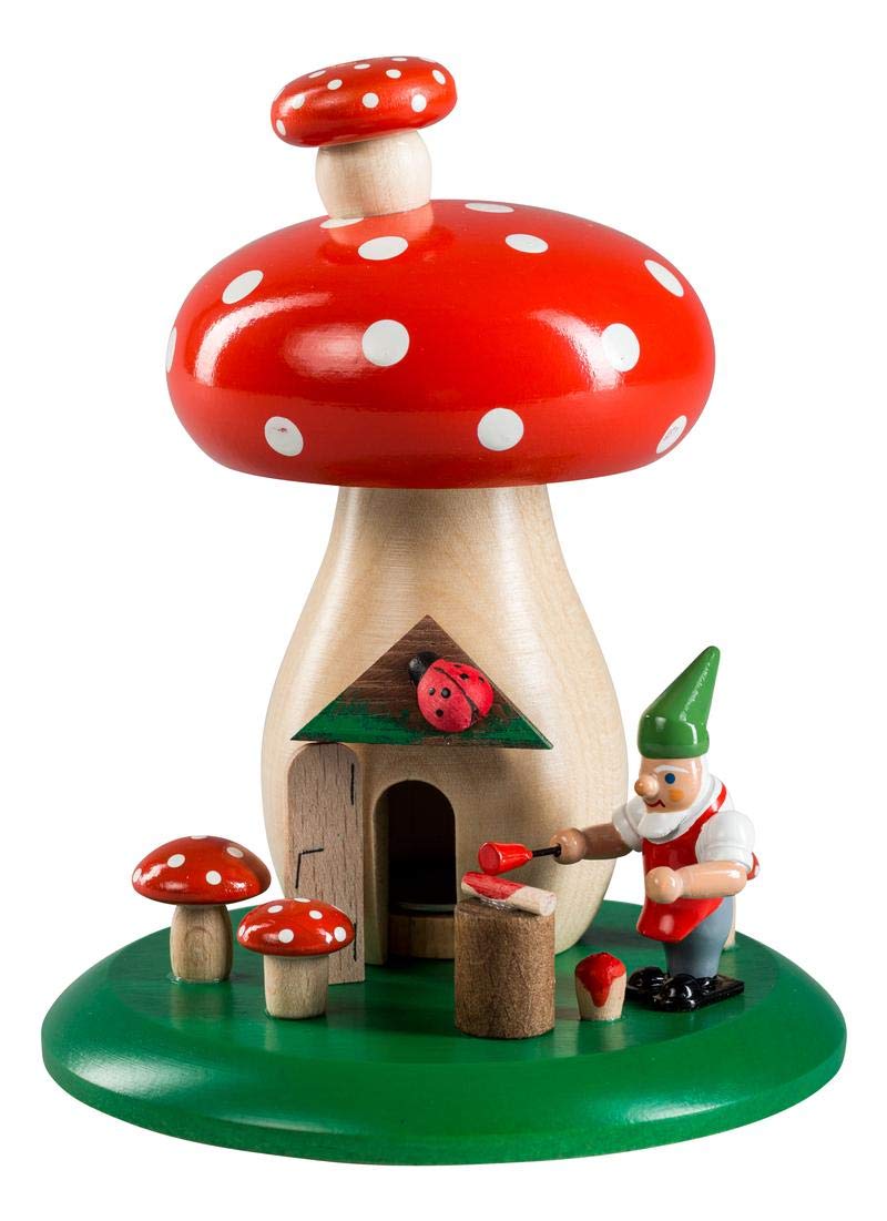 Boîte au trésor champignon Rudolphs avec nain 13 cm, un cadeau original et poétique