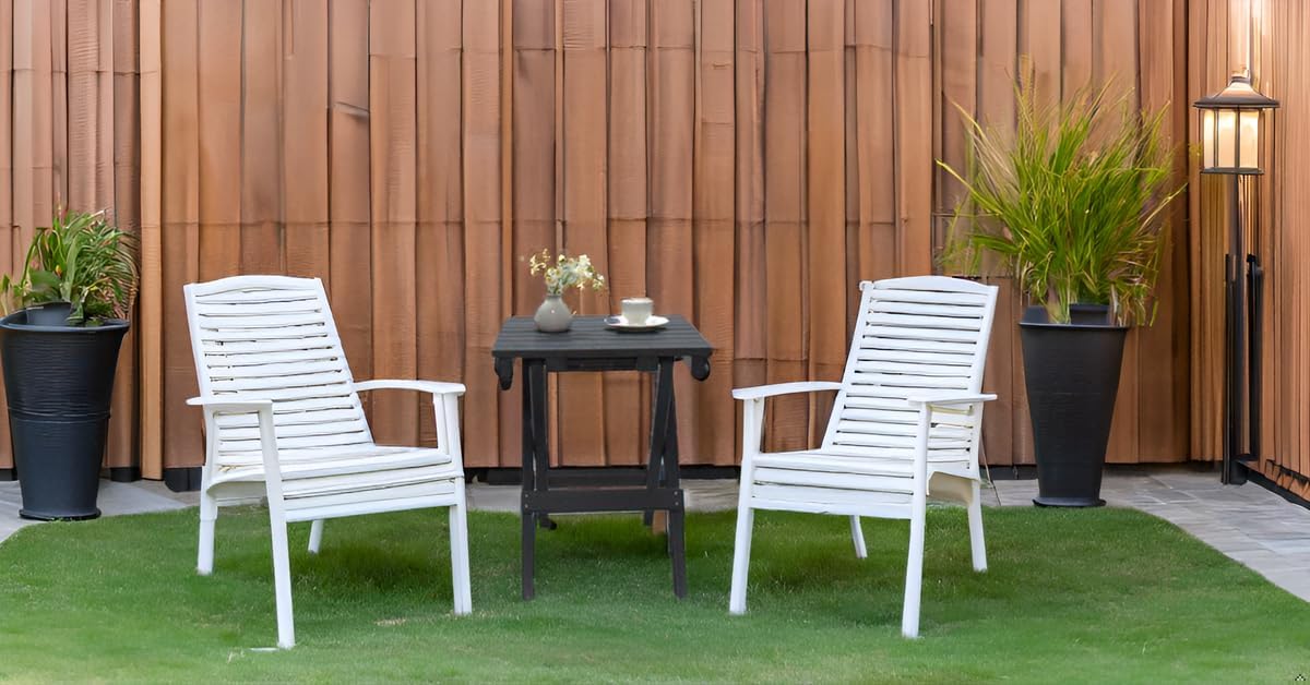 Outdoor Side Table Patio HDPE Small Outside Plastic Folding End Tables for Porch, Patio, Adirondack, Pool, Indoor, Deck, Balcony, Coffee, Black