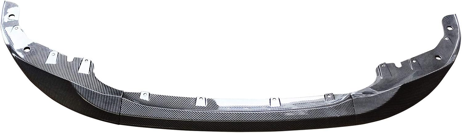 NINTE Front Lip for 2021-2025 BMW New 4 Series Coupe G22 420i 430i 420d M440i, ABS Painted Carbon Fiber Style M Sport - 3pcs