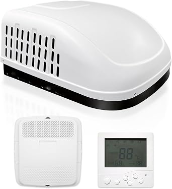Treeligo 115V Roof RV Air Conditioner Heat & Cool - 15000BTU Electric Rooftop AC Unit dc Appliances for RV Camper Truck Semi-truck Mini Van Marine Car