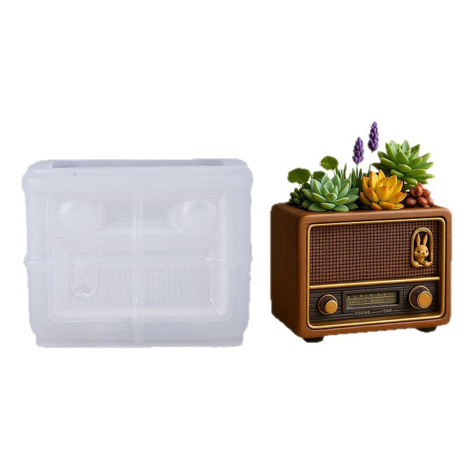 ZEPFJHE Detailed Silicone Radio Cup for Enthusiasts Crafting or Plasters Items Silicone