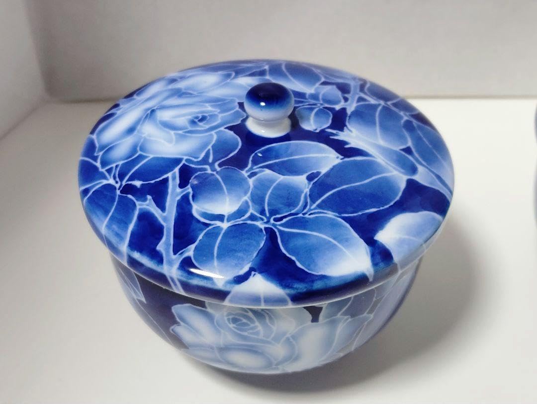 Amazon | 深川製磁 古代バラ 蓋付湯呑み 4客 | ノーブランド品