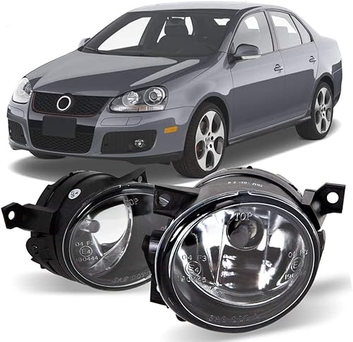 CPW Conjunto de luces antiniebla OEM para Volkswagen GTI 2006-2009, luces antiniebla de conducción para conductor y pasajero, para Volkswagen Jetta