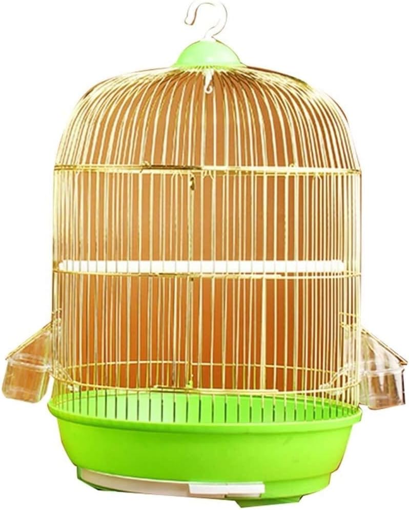 鳥かご旅行用オウムかご、鳥愛好家へのギフト、スタンド付きインコ用鳥かご、手頃な価格の観賞用鳥かご (グリーン c)