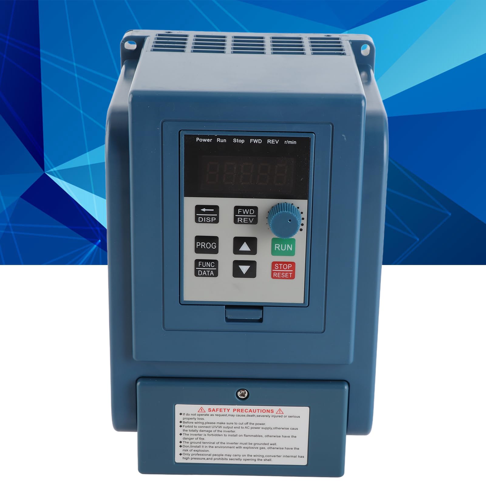Inverter a Frequenza Variabile 380V 4KW Trifase con Display Digitale, VFD per Fresatrice CNC, Impermeabile, AT3-4000X