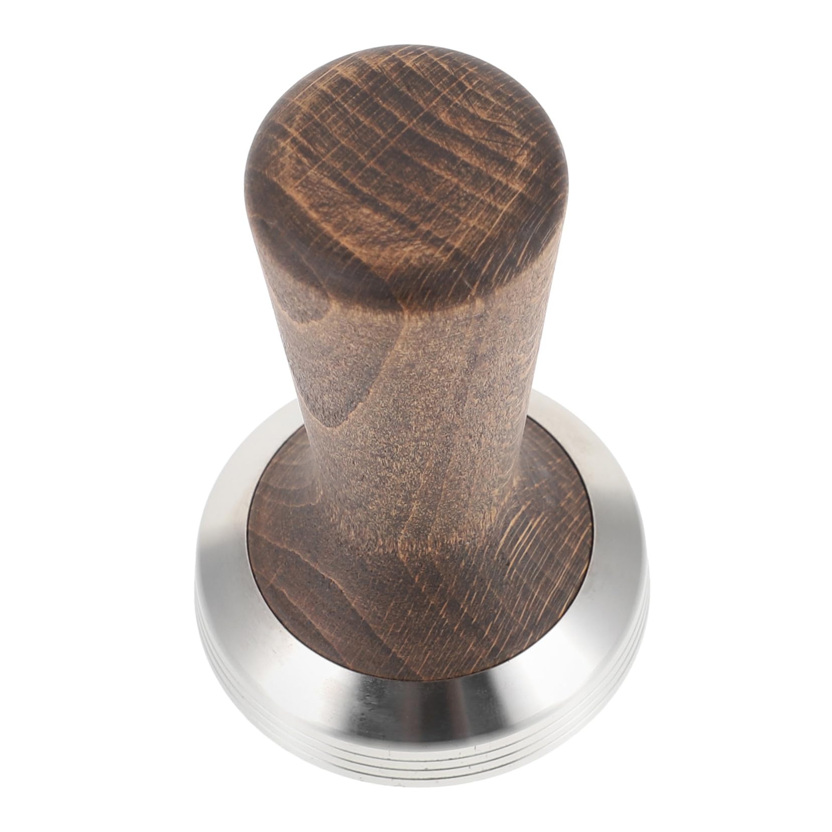 Tamper café anti-canalisante avec manche en bois pour expresso réussi