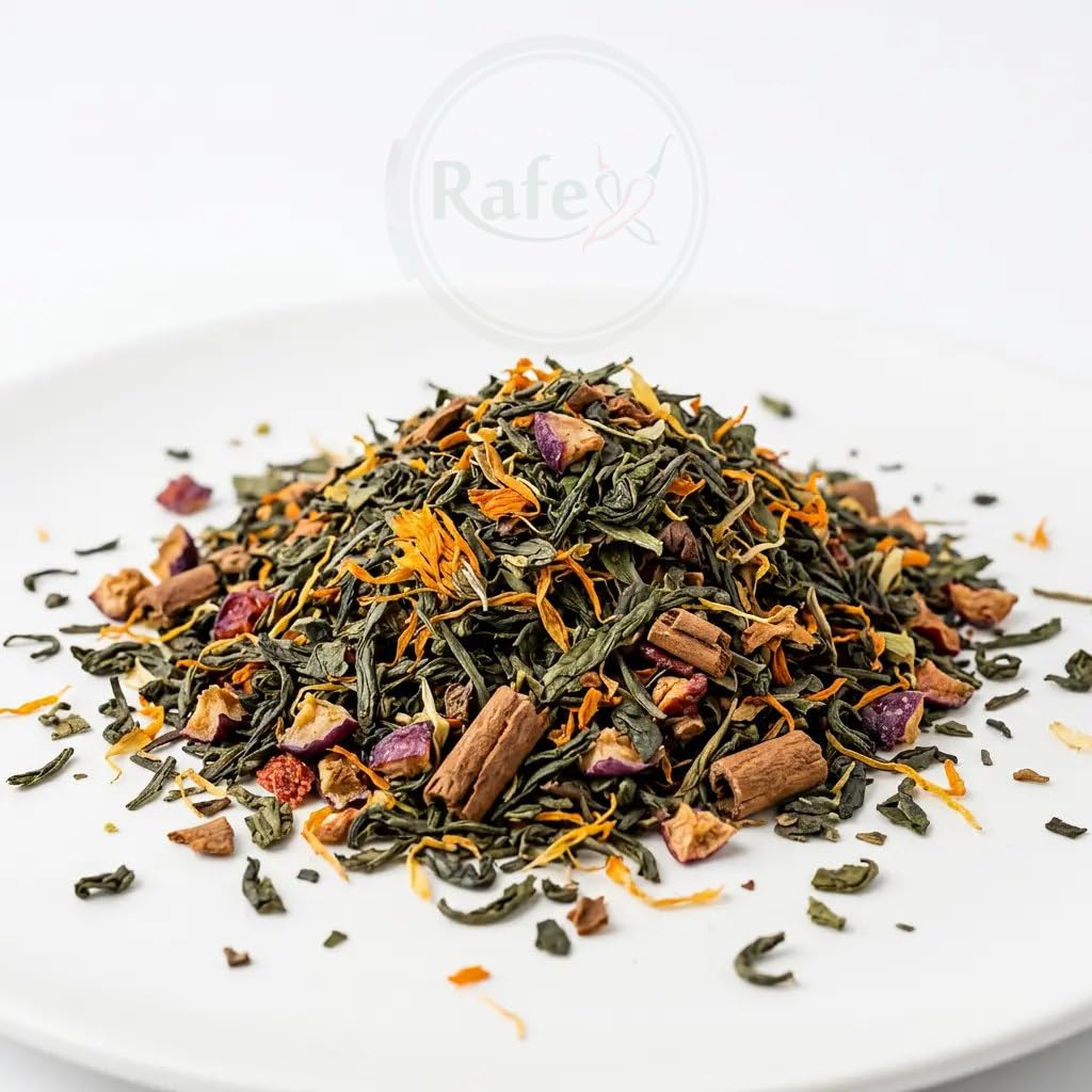 Herbata Zielona Ceylon Cynamon Śliwka Z Nagietkiem 1kg