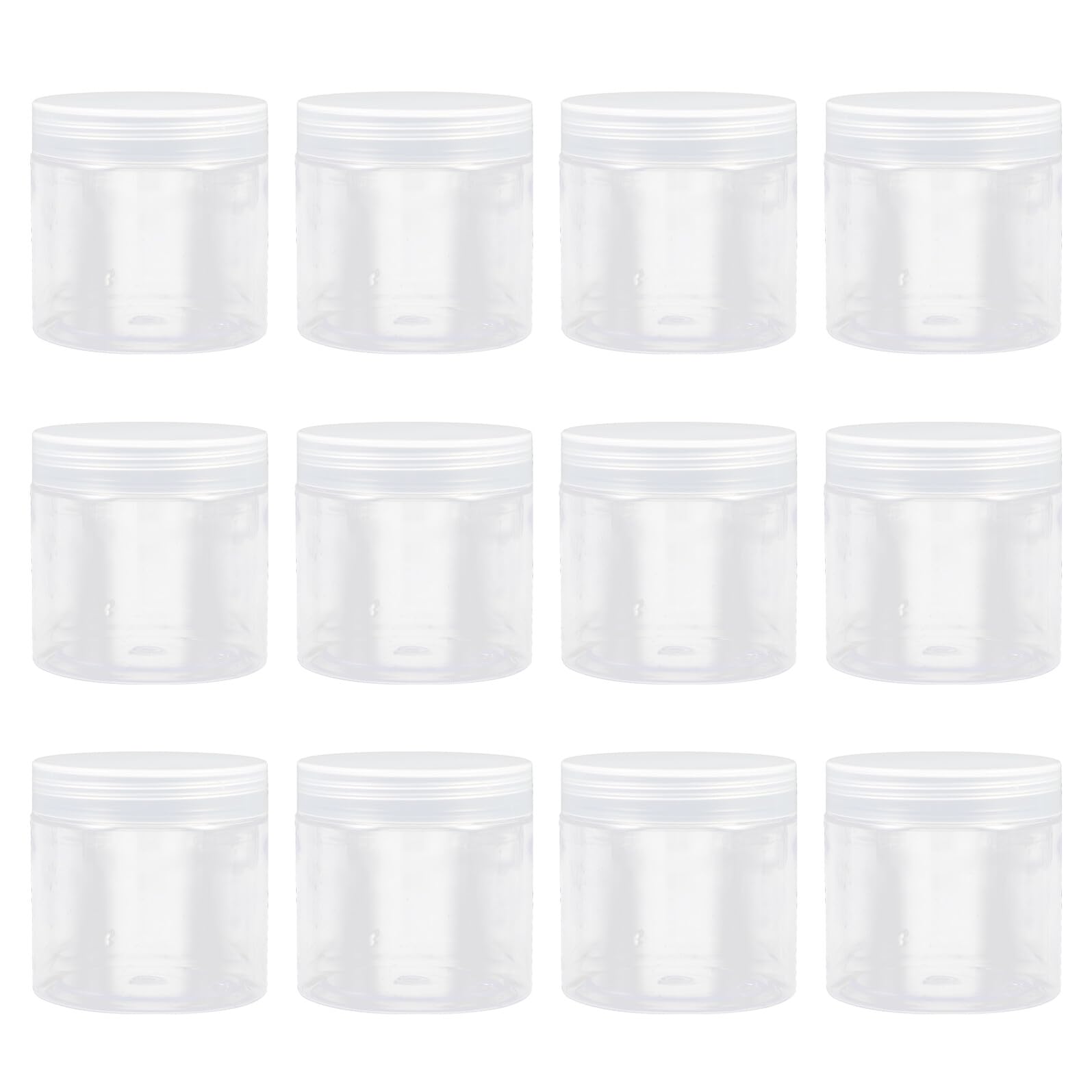 Anneome Runde Kunststoffflaschen zur Lebensmittelversiegelung 200ml 20 Stück mit Breiter Öffnung Praktisch zum Frischhalten und Aufbewahren für Haushalt und Küche