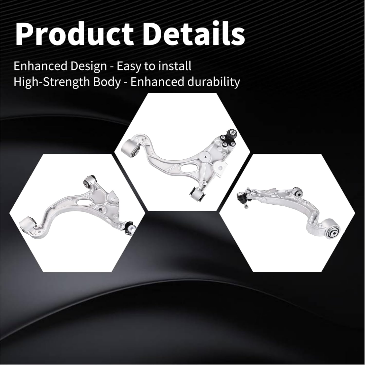 Front Lower Control Arm w/Ball Joints Fit for Buick Lesabre 2000-2005 Buick Riviera 1998-1999 for Cadillac Seville 1998-2004 CK620291 RK620291 CK620292 RK620292-2pcs Suspension Kit