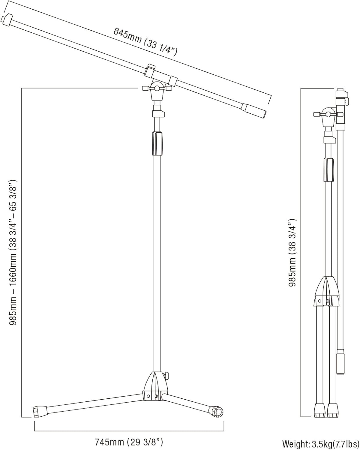 Tama MS455BK Boom Stand