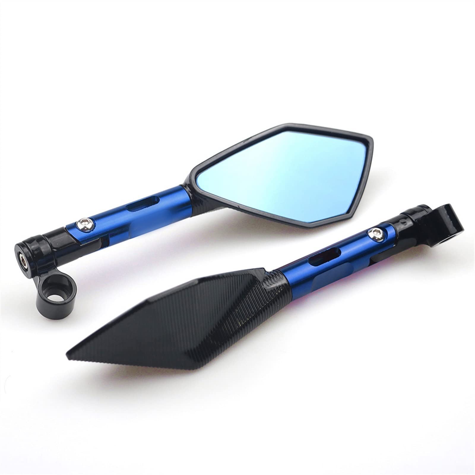 Rétroviseurs moto Kawasaki Z1000 en verre bleu pour stopper l'éblouissement