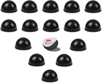 TroyStudio Speaker Isolation Feet, 0.7" 16 Pcs Adhesive Silicone Pads for Studio Monitor Pair, Turntable Isolation Base to Reduce Vibration & Resonance, Non Slip Spikes for Desktop, Home Theater