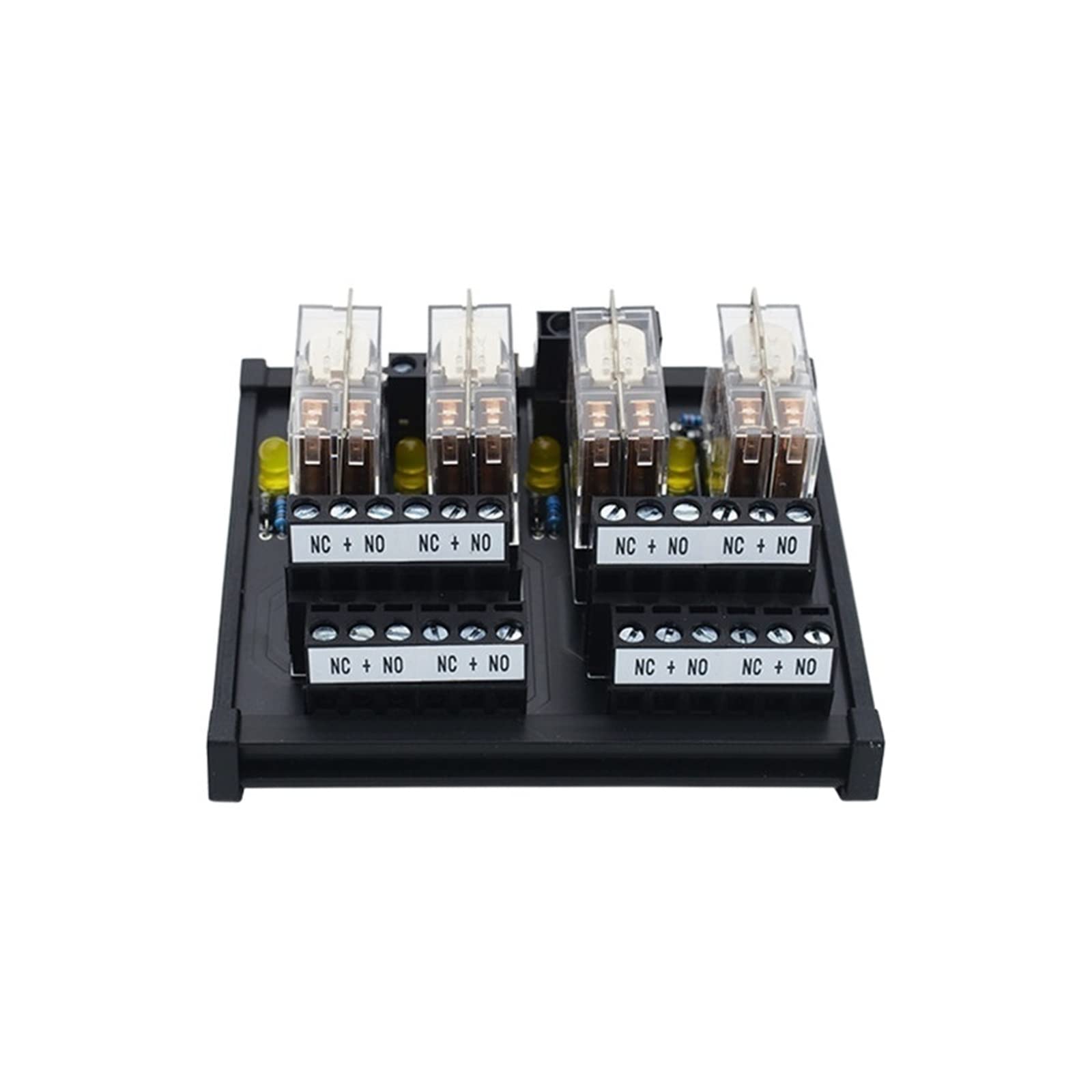 Relé intermedio y de estado sólido en caja de reposabrazos de 24V con manija de control eléctrico