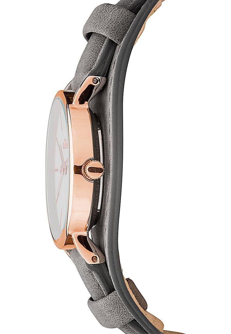 s.Oliver Damenuhr mit flachem Gehäuse und abnehmbaren Unterlegband - 30 mm - analog Armbanduhr für Damen mit Quarzwerk - 3 ATM wasserdicht