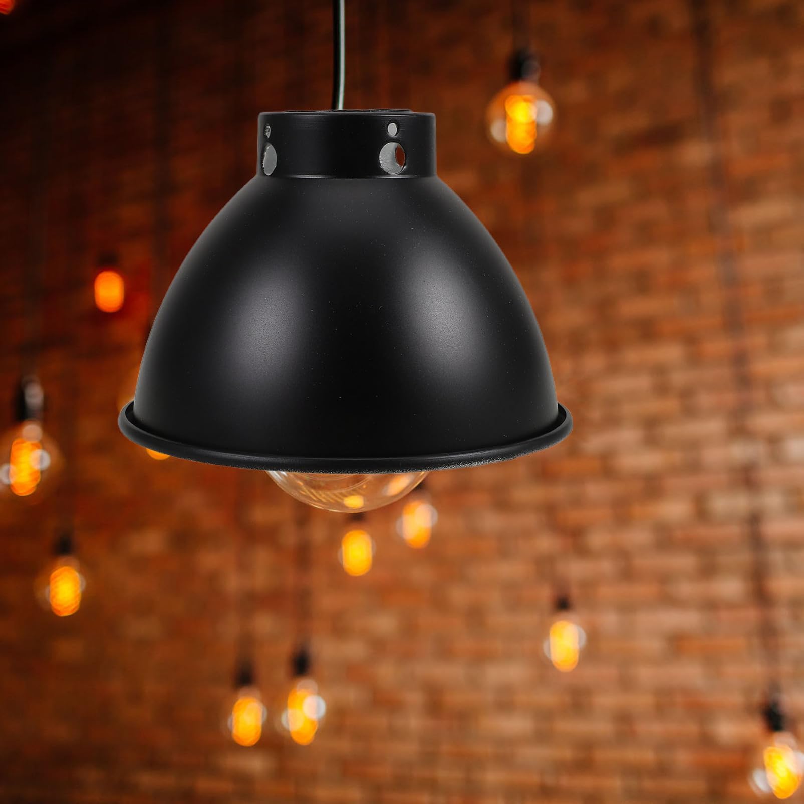CLISPEED Reptilien Wärmelampen Reflektor Metall Kuppel Lampenschirm Kompatibel Für Basking Bulbs Uvb Lampen Optimierte Lichtverteilung Für Terrarium Heizlampen