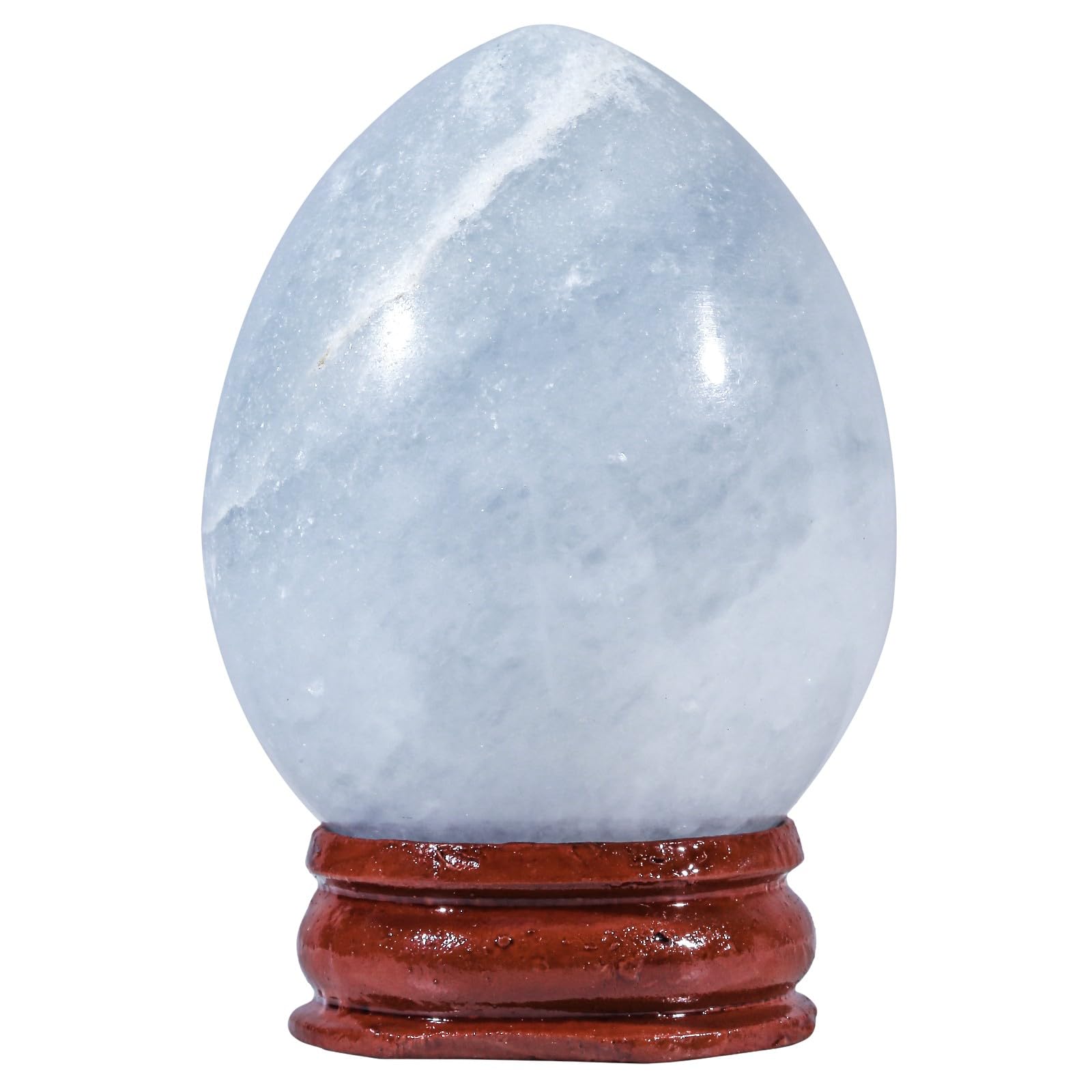 Oeuf en cristal de céleste de qualité supérieure pour décoration de bureau raffinée