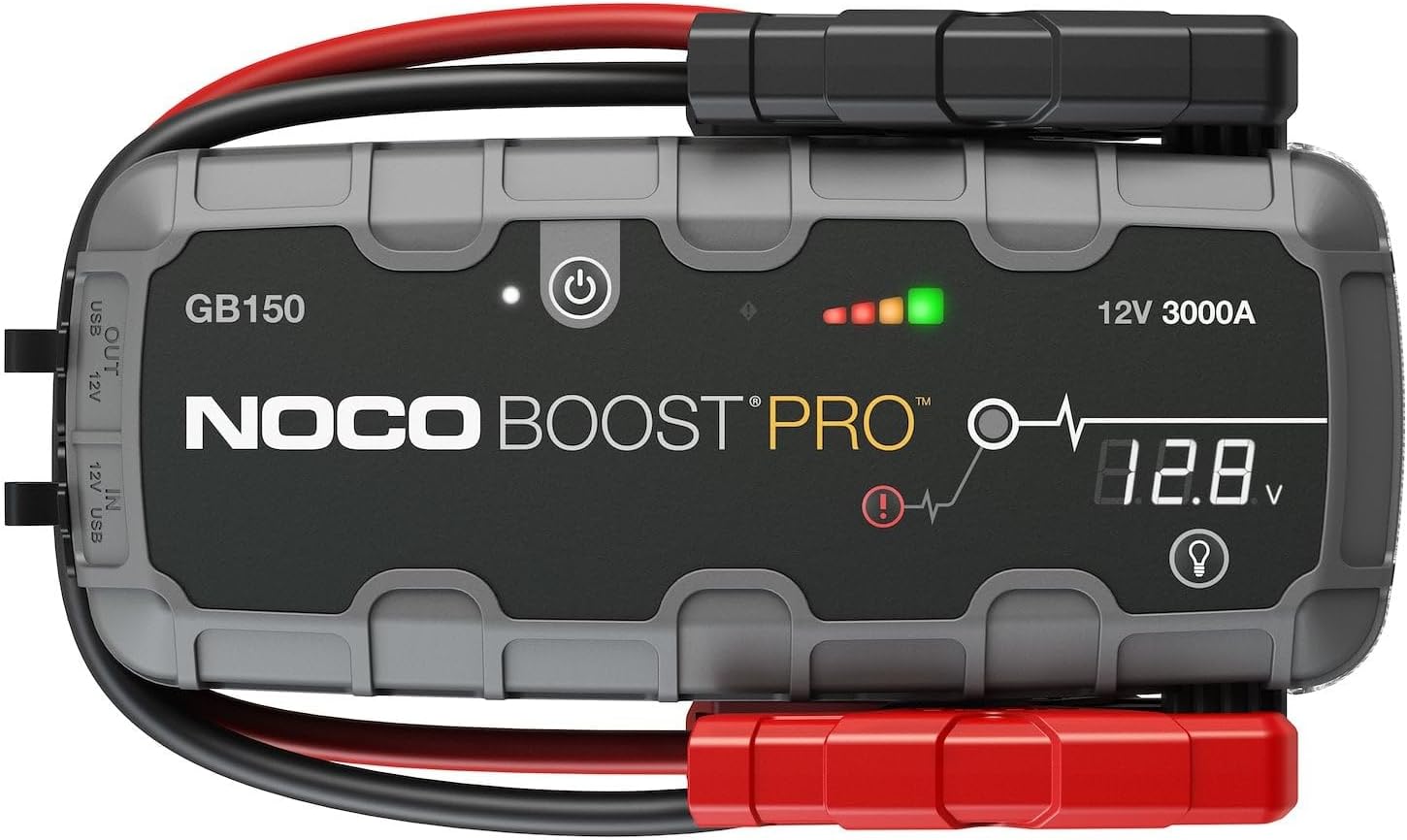 Boost GB150: 3000A UltraSafe Jump Starter Power Pack – 12V Car Battery Booster, Portable Power Bank & Jump Leads - For 9.0L Petrol and 7.0L Diesel Engines