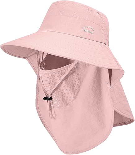 Miniatura 38 de Sombrero de sol para hombres y mujeres con solapa para el cuello, protección UV UPF 50+, sombreros de pesca para senderismo, sombrero de ala ancha