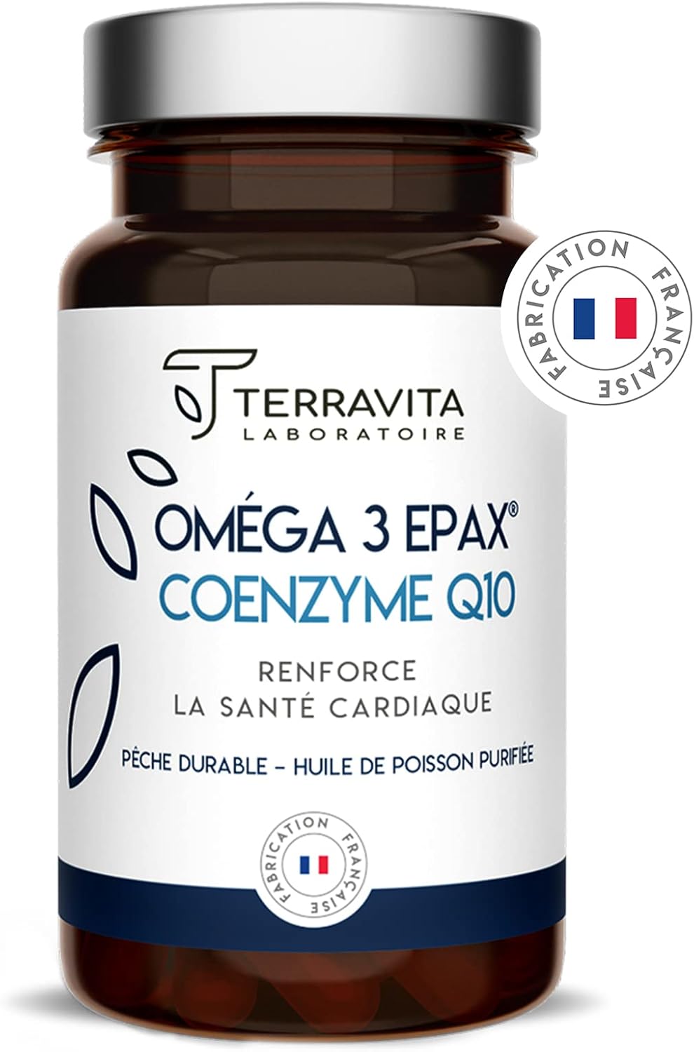 Coenzyme Q10 Ubiquinol Kaneka® + Oméga 3 Brevetés EPAX® Poissons