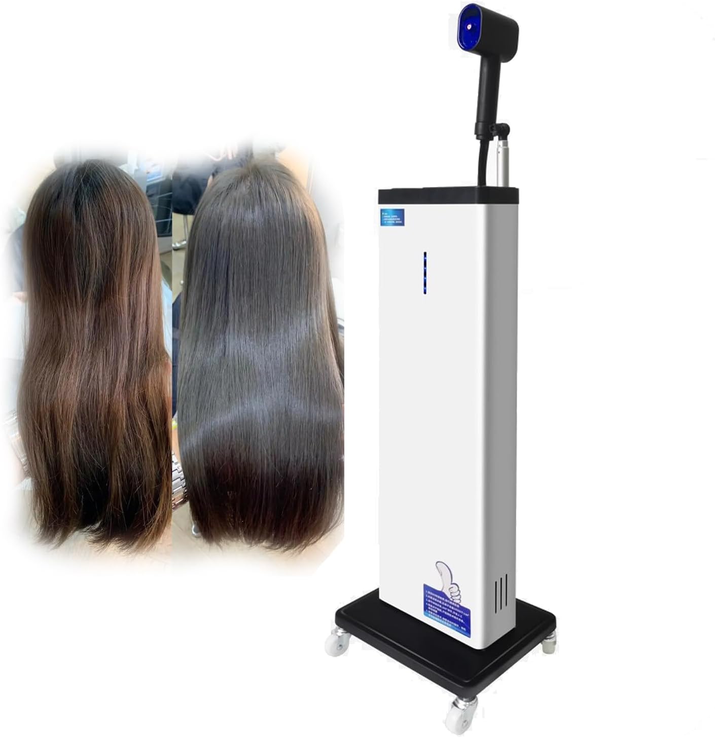 1500W Commercial-Grade Nano Hair Steamer for Hair Salons, Professional 3In1 3.0 Anion Hair Dyeing Machine with Mobile Base, Steamer for Barber Shops