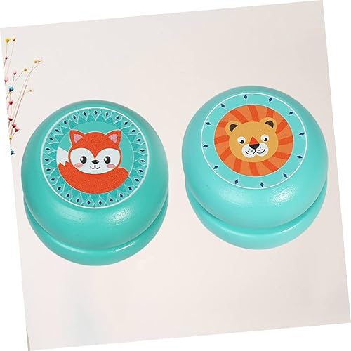 Miniatura 7 de 2 unids Principiante Yo Yo Principiante Diversión Niños Mariquita Yoyo Niños Pequeños Niños de Madera Animal Antiguo Pequeño Rodamiento de Madera