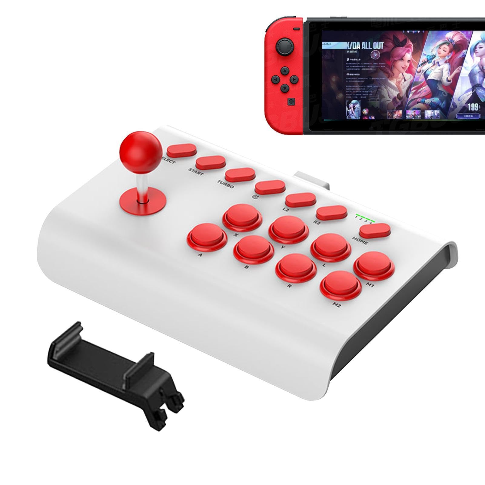 Joystick di Combattimento per Giochi Arcade con Funzioni Turbo/Macro | Joystick Arcade Fight Stick | Joystick Arcade Nostalgico Universale per PC E Console di retrò [video game] [video game]