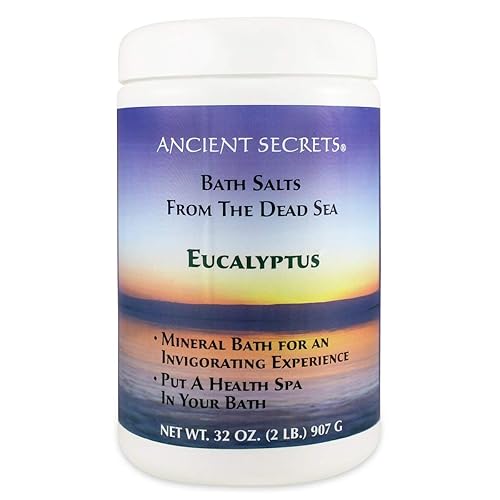 Ancient Secrets Baños minerales, Aromaterapia Mar Muerto, Eucalipto, 32 oz (2 Lbs) 908 G