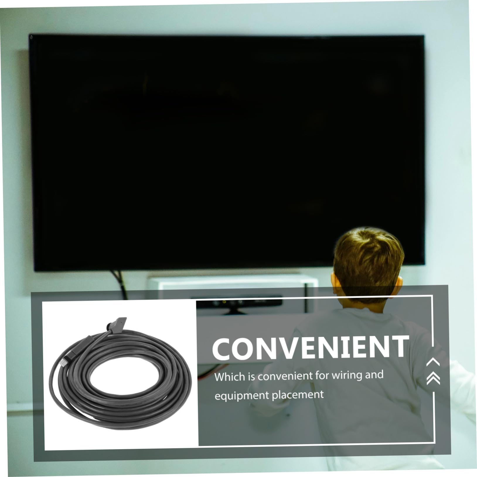 jojofuny Câble de Rallonge Réseau Cat 6 pour Équipement de Communication, Connexion Stable et Transmission Rapide, Usage Maison ou École