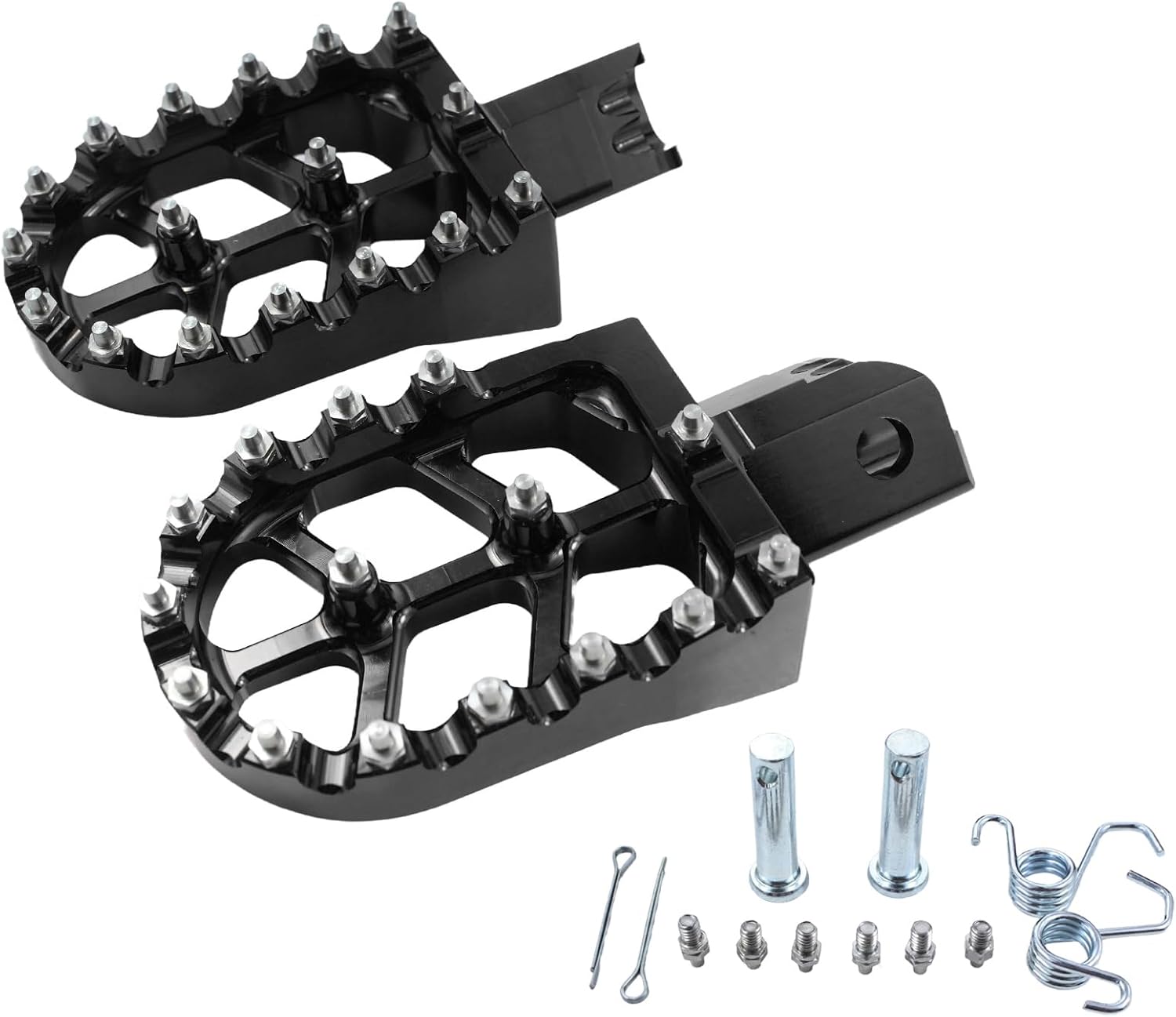 Motorcycle CNC Aluminum Foot Pegs Rests Footpegs for CRF50 CRF70 CRF110 XR50 XR70 XR110 CRF XR 50 70 110 M2R SDG DHZ KAYO Dirt Bike Pit Bike CRF50 (black)
