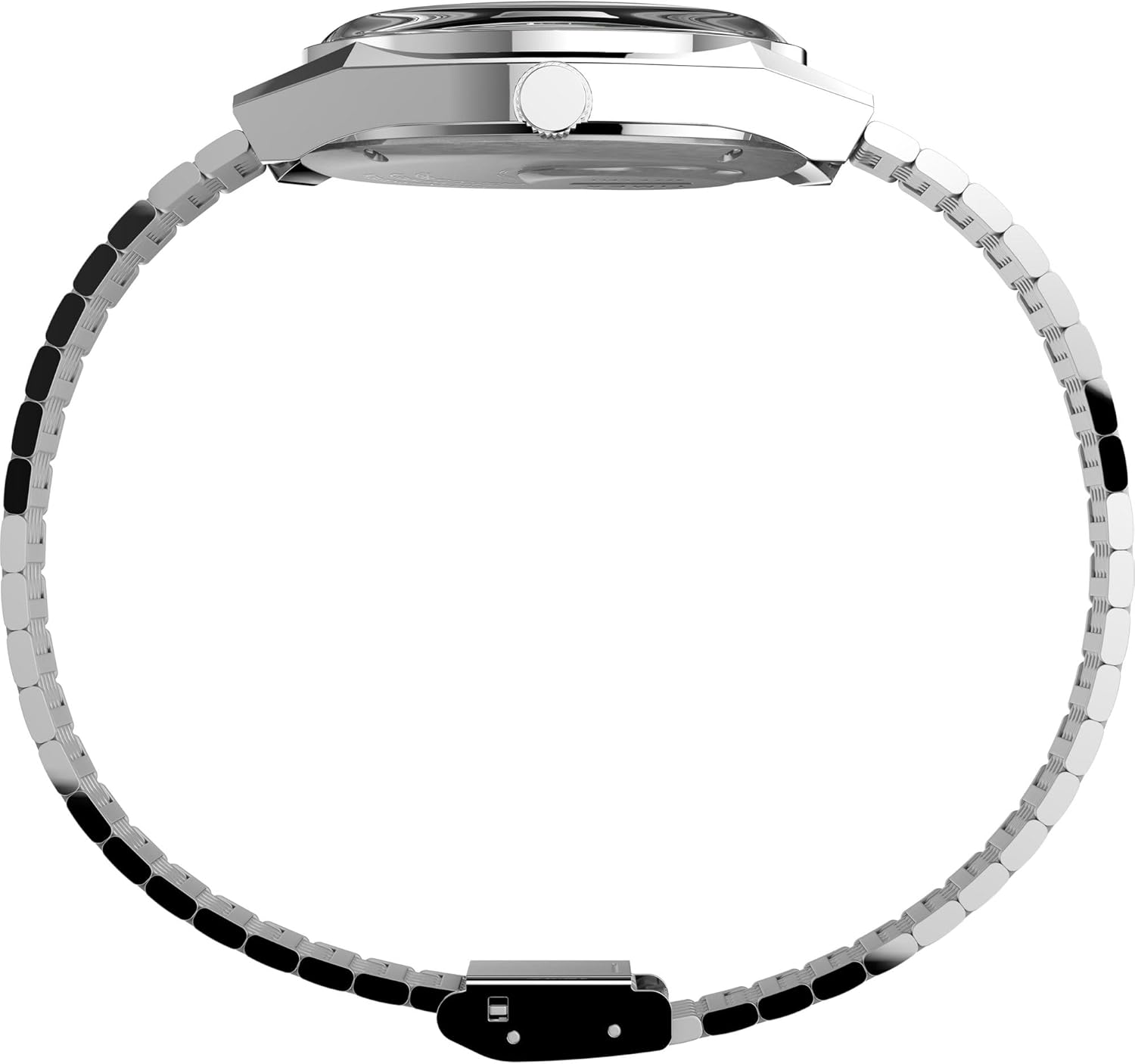 Timex Q Reissue Falcon Eye 38mm Watch – Silver-Tone Case Green Dial with Stainless Steel Bracelet