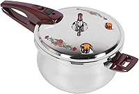 Vista 9 de Olla a presión de acero inoxidable mejorada 2024, mini ollas a presión de 80 KPA para estufas de inducción, gas y eléctricas, con mango ergonómico