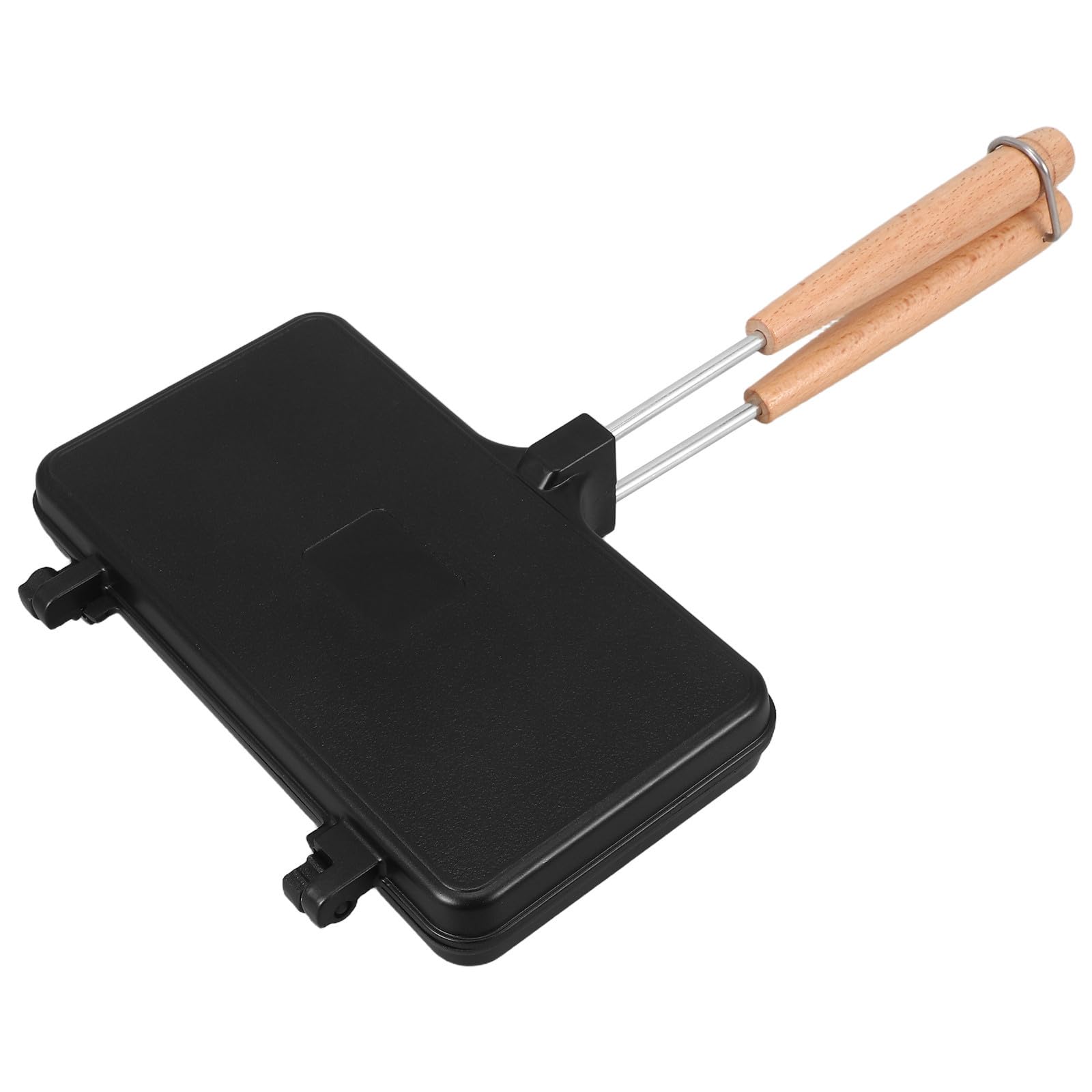 Sandwichera Doble para Estufa, Antiadherente, Aluminio Negro