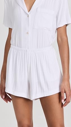 Eberjey Women's Gisele Rib Relaxed Short Pajama Set
