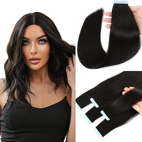 Extensiones de cabello humano adhesivas de cabello humano 100% Remy, 20 unidades de 1.76 ozpaquete, extensiones invisibles de trama cutánea, lacias disponible en Yaxa Peru