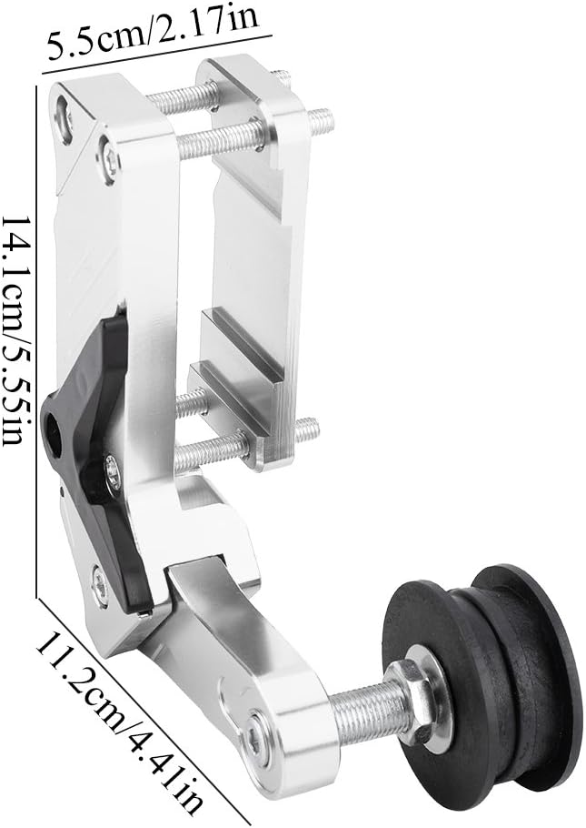 Aramox Adjuster Chain Tensioner, Universal Motorcycle Adjuster Chain Tensioner Roller CNC Aluminium Alloy Tool (Silver)