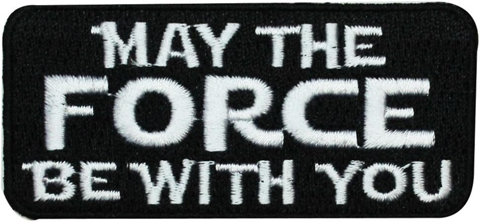 Amazon Co Jp ディズニー スター ウォーズ May The Force Be With You ワッペン 公式ライセンス商品 アイロン接着 ホビー