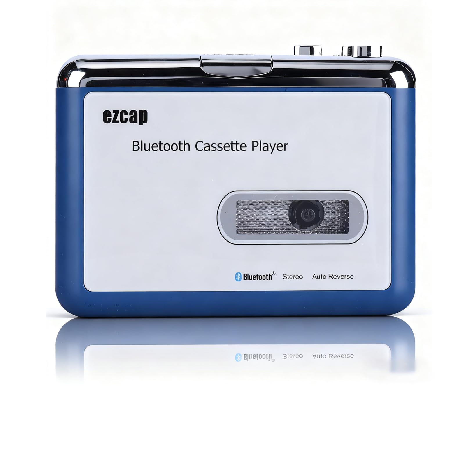 Kassettenspieler, ABS Auto Reverse Kassettenspieler mit Bluetooth Ausgang zum Kopfhörerlautsprecher mit Automatischem Bandwechsel, Kabelloser Musikplayer für Unterhaltung Sport Reisen