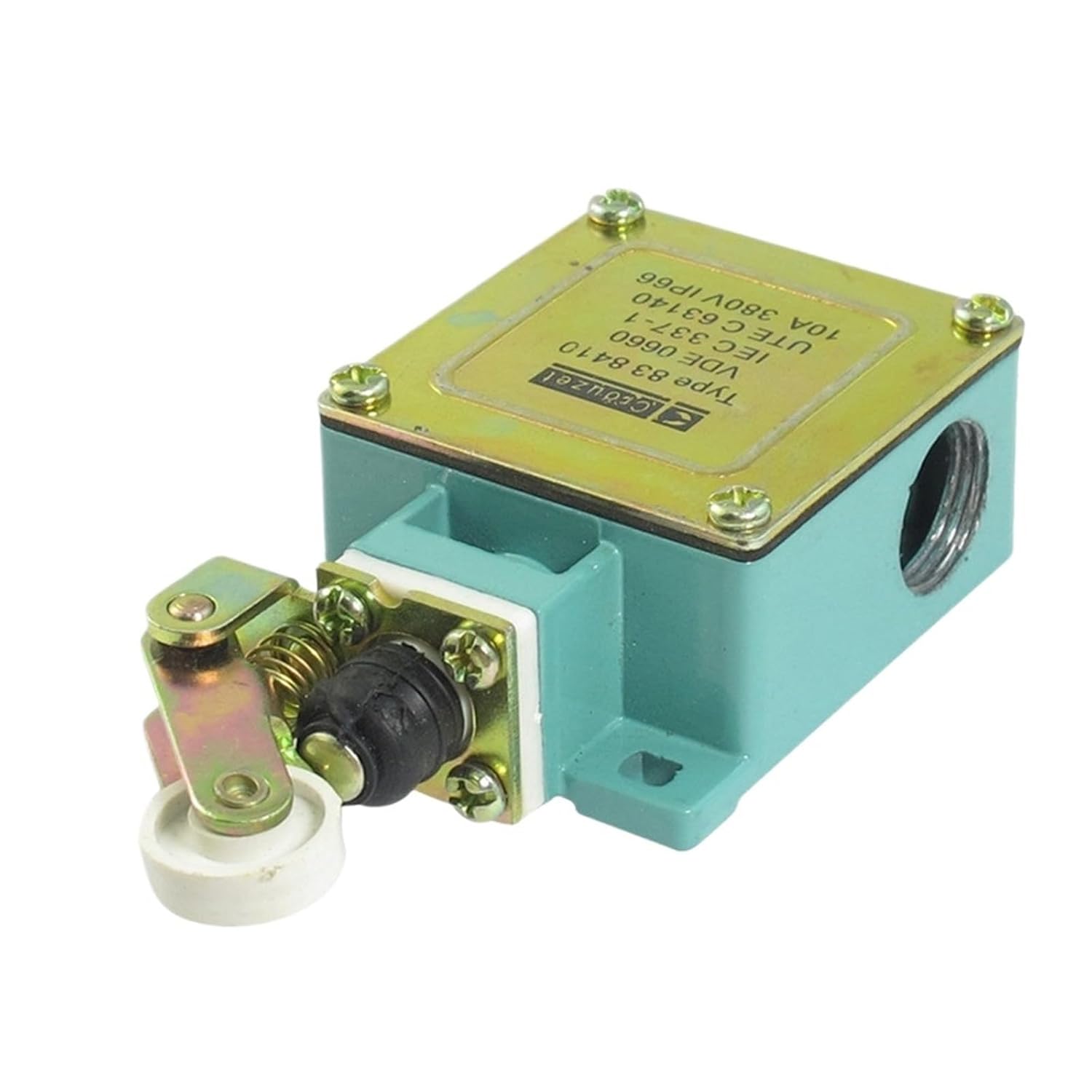 AC 380V 10A Momentary Roller Lever Actuator Limit Switch