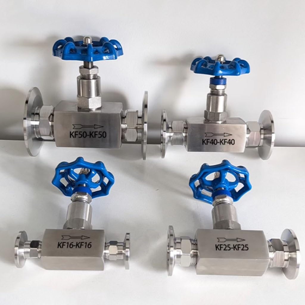 1 Vanne À Soupape À Vide KF en Acier Inoxydable, Vanne D'étranglement À Installation Rapide KF10 KF16 KF25 KF40 KF50, Vannes À Pointeau De Type Pince(KF40)