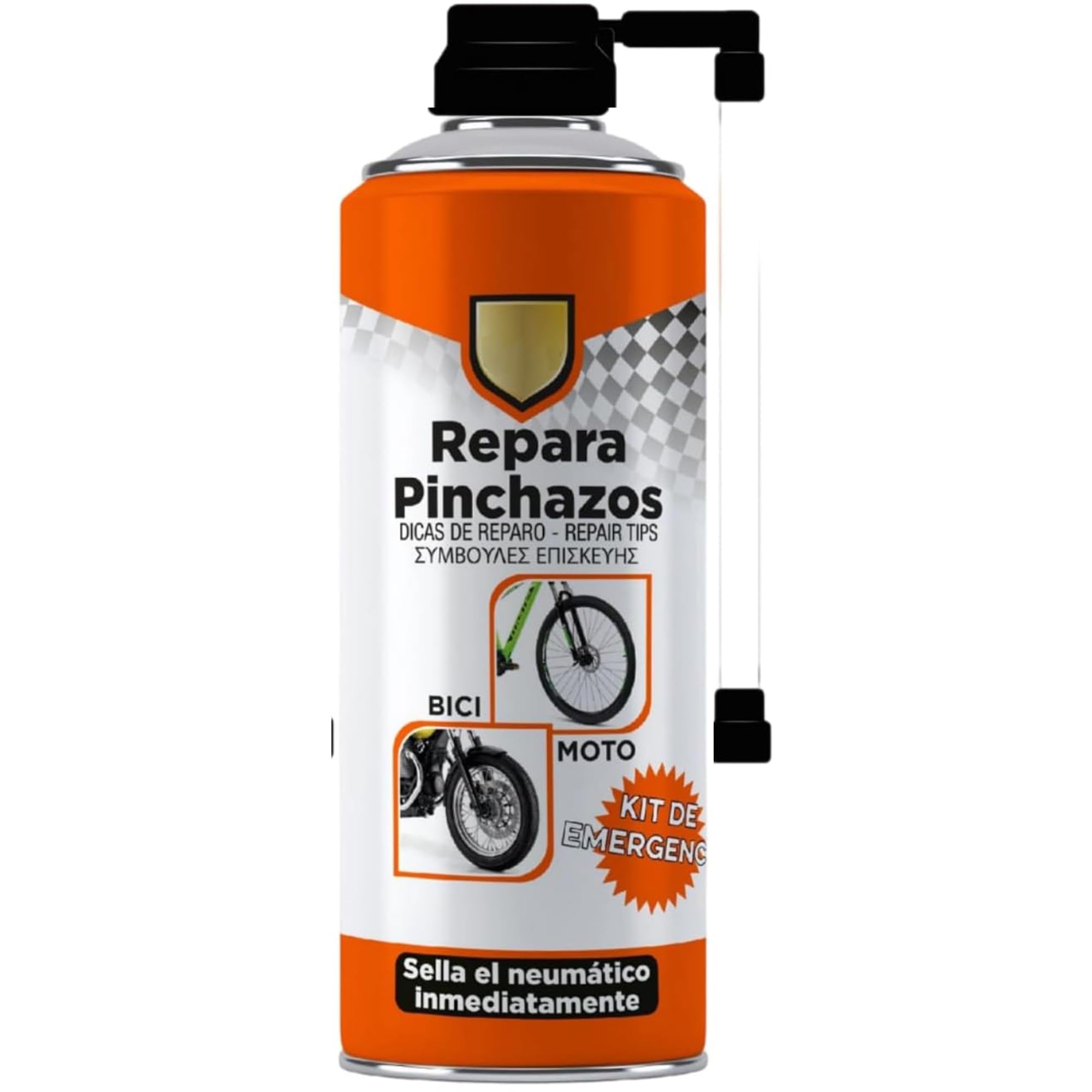 Spray Repara Pinchazos 200ml para Bicicletas, Motos y Patinetes – Sellador de Neumáticos de Emergencia, Sella y Reinfla al Instante, Kit Antipinchazos (2 Botella) — view 9