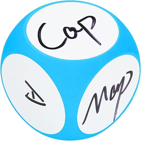 Miniatura 8 de Alomejor Dados de borrado en seco cúbicos, portátiles, limpiables, para escribir y limpiar, para enseñar a los niños (azul)