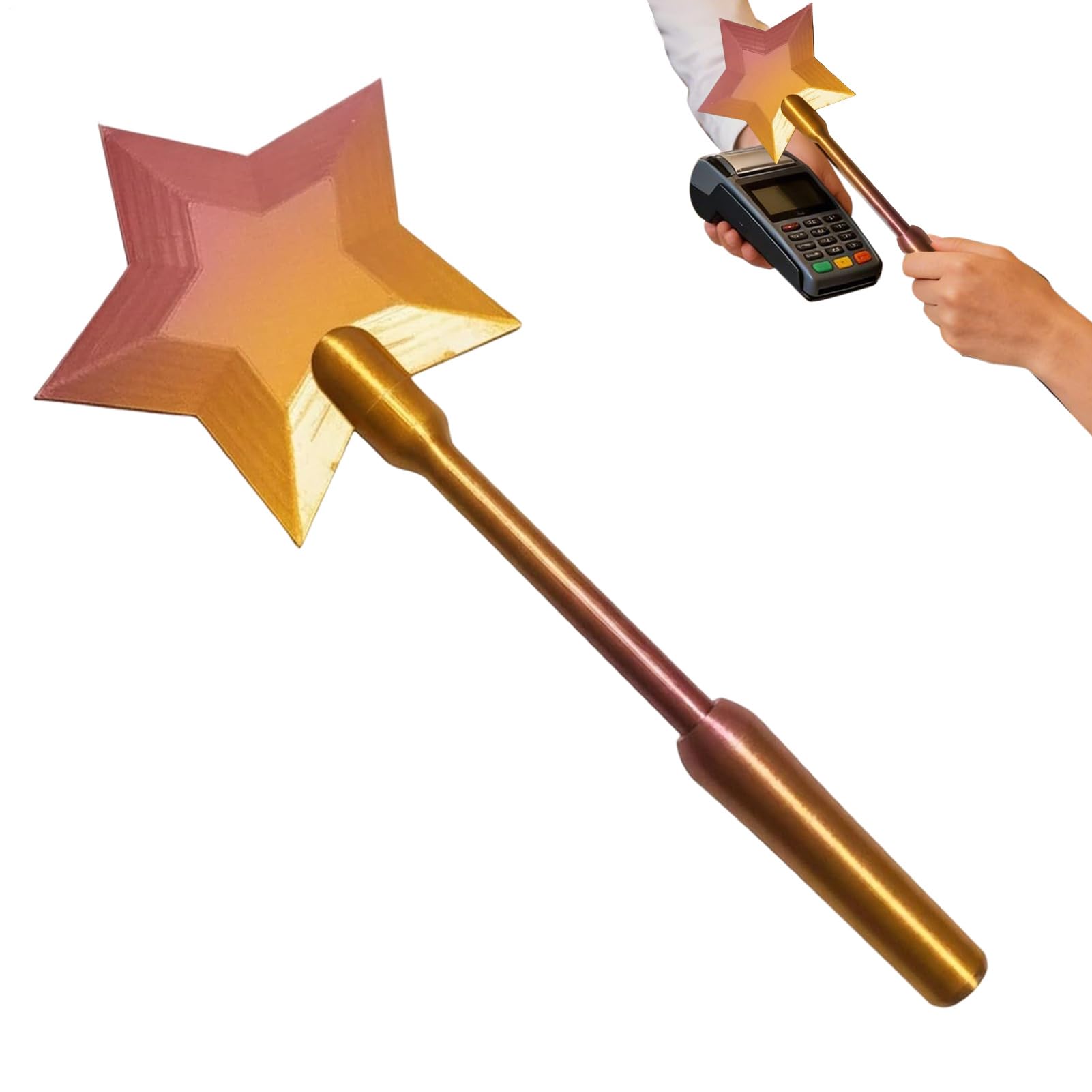 Porta Tarjetas Pago Sin Contacto Varitas Estrella - Varitas Impresa En 3D Toque para Pagar, Tarjetas Crédito MágicasVaritas, Wand Mágicas De Estrellas para Niños Fans del Cosplay, Magos, Compras — view 10