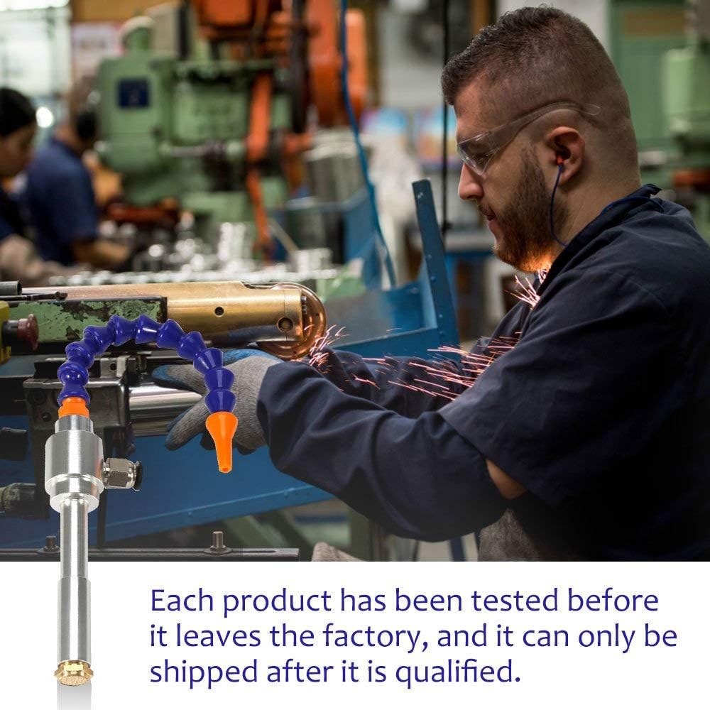 130mm Aluminum Alloy Vortex Cold Air with Flexible Tube for CNC Lathe Milling Machine Dry Cooling