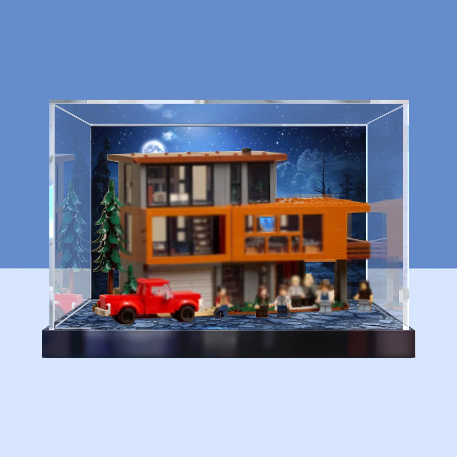 Acrylic Display Case for Lego 21354 Twilight The Cullen House Model (without Brick Model), Option E
