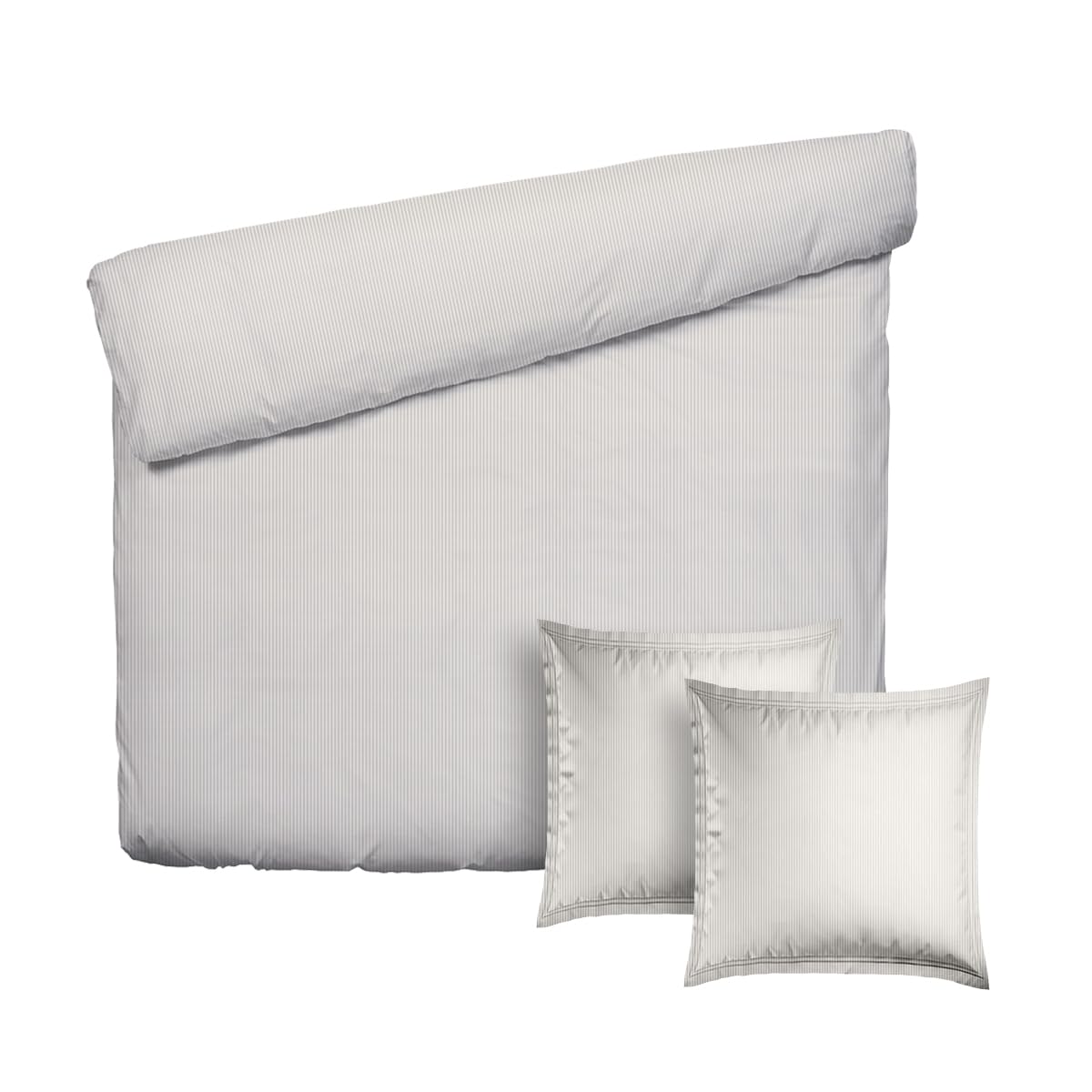 Housse de couette 200x220 en percale de coton haut de gamme couleur taupe
