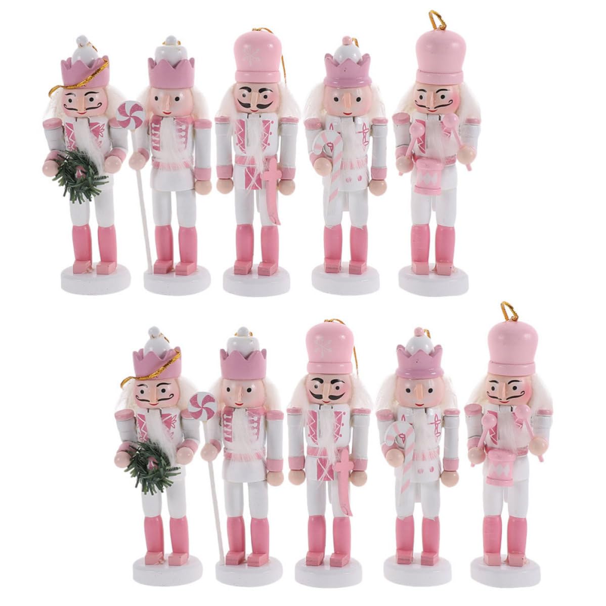 minkissy 10 Unidades Madera para Colgar Diseño Adorable, Adorno Navideño para Árbol en Casa o Cafetería, de Navidad y Hermosa